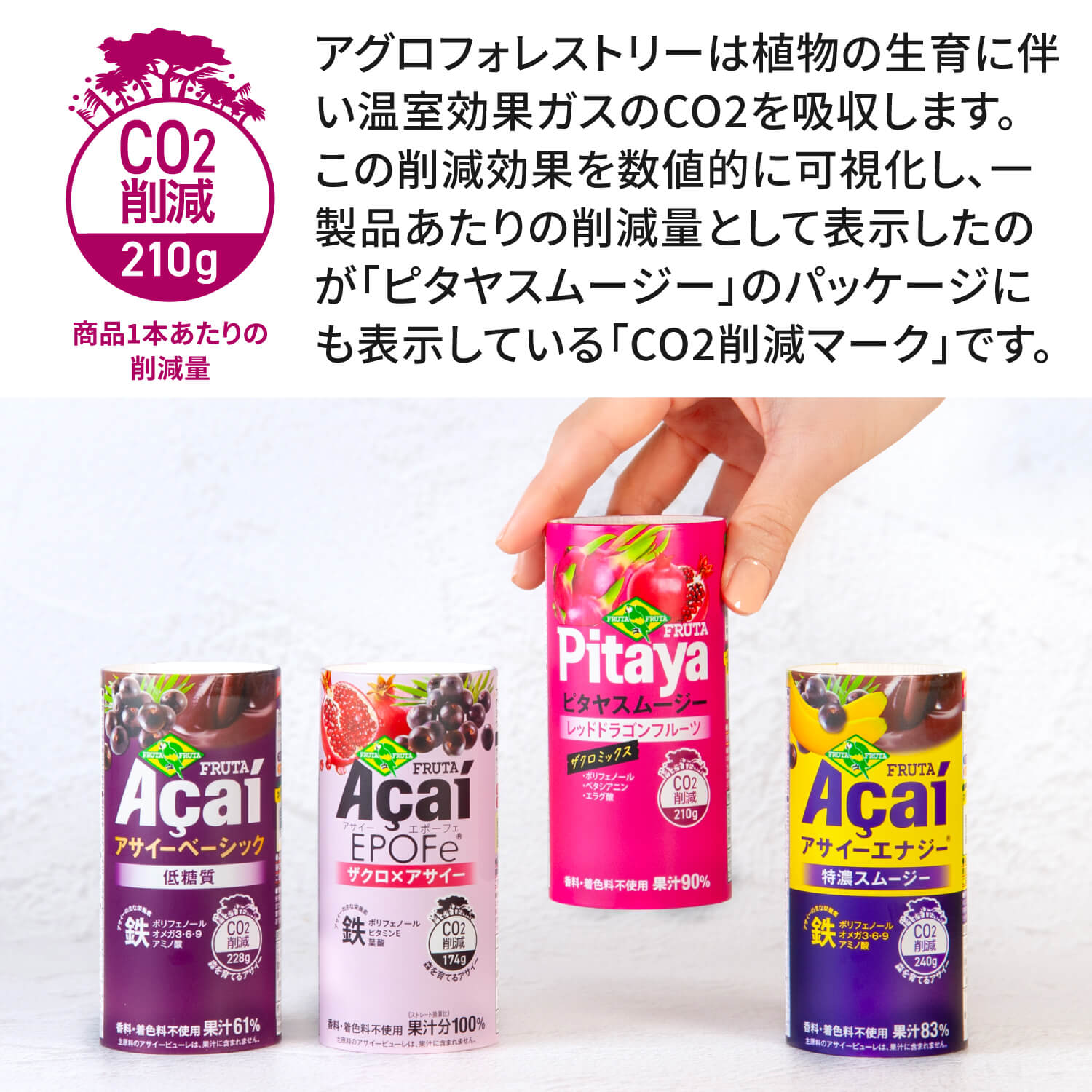 ピタヤスムージー195g ｜ フルッタフルッタ公式オンラインストア